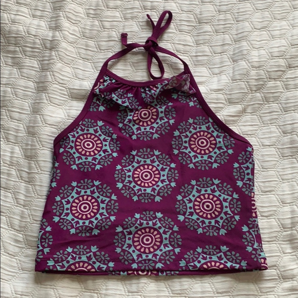 Mandala Print Swimsuit Tankini Top